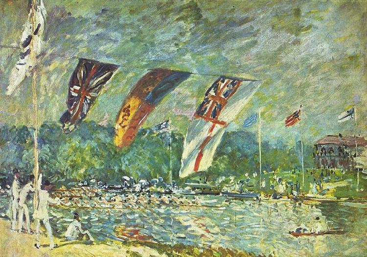 Alfred Sisley Regatta in Molesey oil painting picture